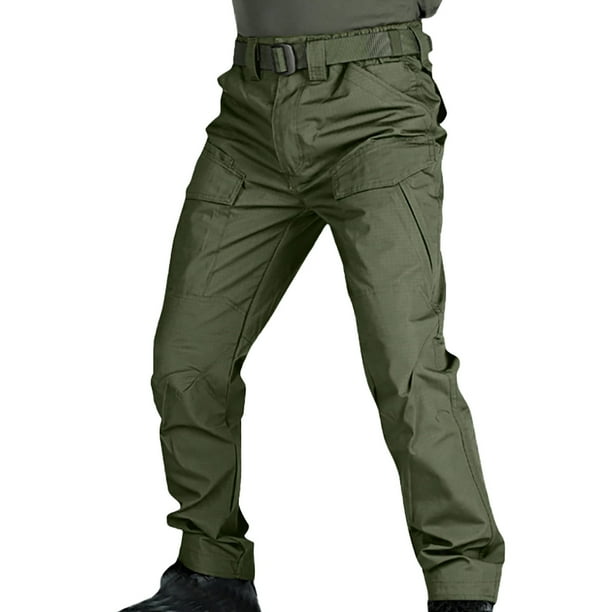 Pantalones de trabajo elásticos, sueltos y suaves para hombre, para exteriores - Algodón, primavera/otoño