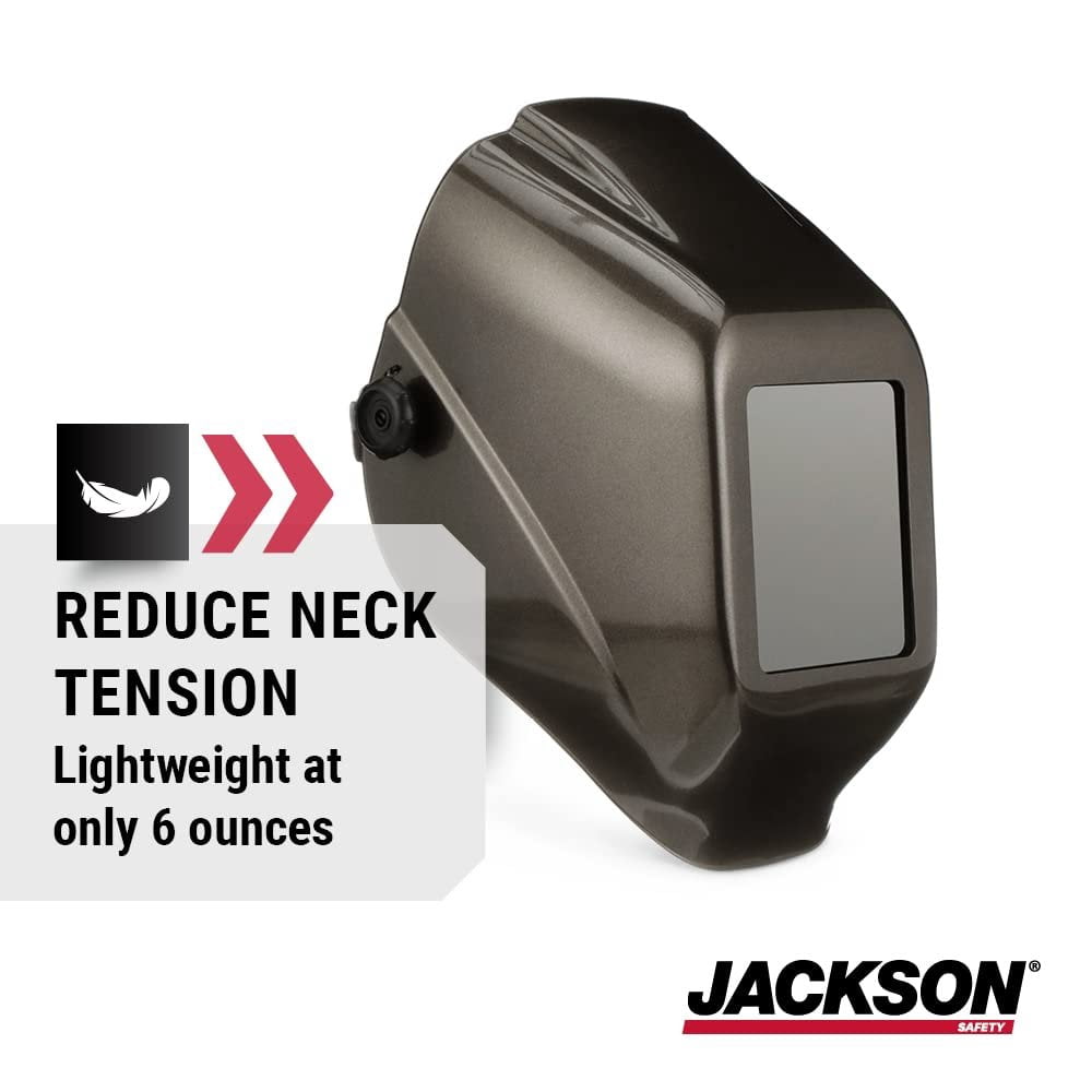Jackson Safety W10 HLX Passive Welding Helmet (20508), Ultra-Lightweight, Heavy Metal Graphic, 2 Units / Case