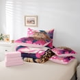thumbnail image 6 of Homewish Wild Leopard 7-Piece Twin Bedding Sets,Jungle Animal Cheetah Bedding Comforter Set,Pink Brown Sheet Sets For Girls Boys,Breathable Home Decor Reversible, 6 of 8