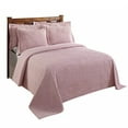 thumbnail image 3 of Better Trends BSASPQUPI Couvre-Lit en Coton Jullian, Rose - Taille Queen, 3 of 3