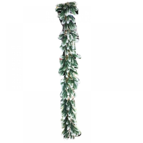 Jlong 6Ft Artificial Pine Christmas Garland Winter Greenery Garland for Holiday Season Mantel Fireplace Table Runner Centerpiece Dcor