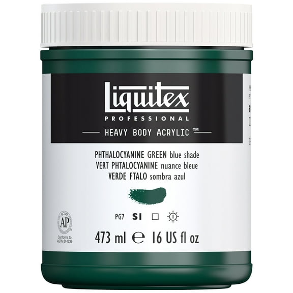 Liquitex Professional Heavy Body Acrylic Color, 16 oz., Pthalocyanine Green (Blue Shade)
