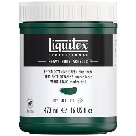 UPC: 0887452030089 | Liquitex Professional Heavy Body Acrylic Color 16 oz. Pthalocyanine Green (Blue Shade)