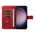 thumbnail image 3 of Allytechgroup Flip Wallet Case for Samsung Galaxy S22 Ultra, Built-in Credit Card Slot RFID Blocking PU Leather Stand Case Shockproof Full Body Protective Cover for Women Men, Red, 3 of 8