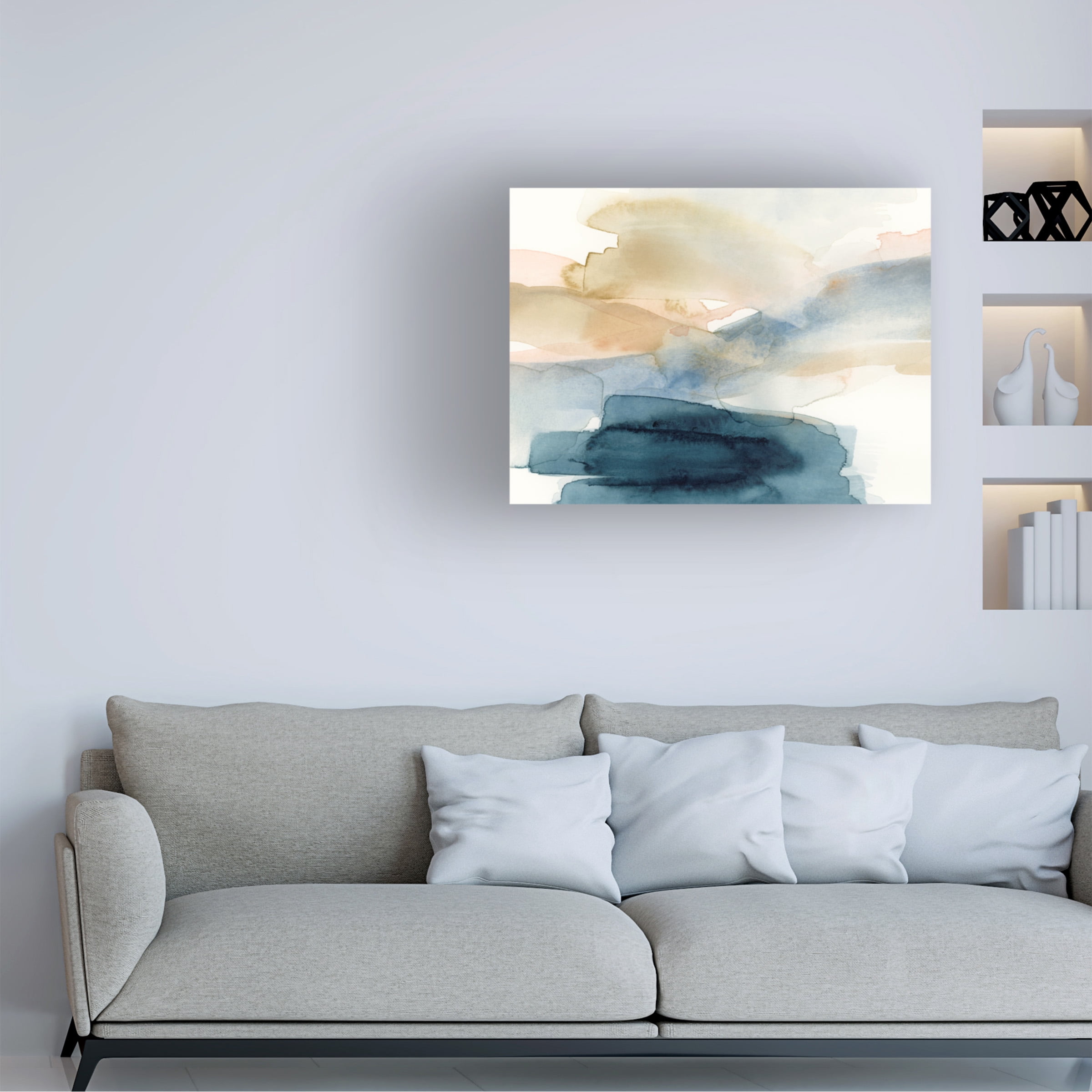 Victoria Barnes 'Watercolor Swathe I' Canvas Art