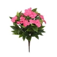 thumbnail image 1 of 1 Pcs Artificial Impatiens Flowers Bouquet Faux Impatiens Bushes For Outdoors Patio Garden Balcony Pot Hanging Basket Porch Decoration, 1 of 3