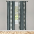thumbnail image 3 of Ambesonne Mandala Curtains, Paisley Star, Pair of 28"x84", Grey Tan Beige, 3 of 5