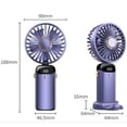 thumbnail image 7 of LINLIN Hand Held Fan, Mini Hand Fan, USB Rechargeable Small Personal Fan Battery Operated Foldable Desk Desktop Fans with 3 Speeds for Office Room Outdoor Traveling, 7 of 7