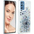 thumbnail image 3 of Glitter Case for Samsung Galaxy S23 FE, Galaxy S23 FE Liquid Case Cute Pink Moving Liquid Floating Sparkle for Girls Women Clear Soft TPU Protective Cover for Samsung Galaxy S23 FE Dandelion, 3 of 10