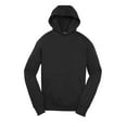 thumbnail image 5 of Sport Tek Teen Unisex Regular Heather Long Sleeves Sweatshirt Black X-Small, 5 of 6