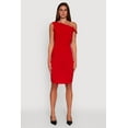 thumbnail image 2 of Womens Ruched One Shoulder Bodycon Mini Dress, 2 of 4