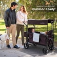 thumbnail image 2 of Cochecito MOMFANN Wagon para 2 Niños Plegable Morado, 2 of 6