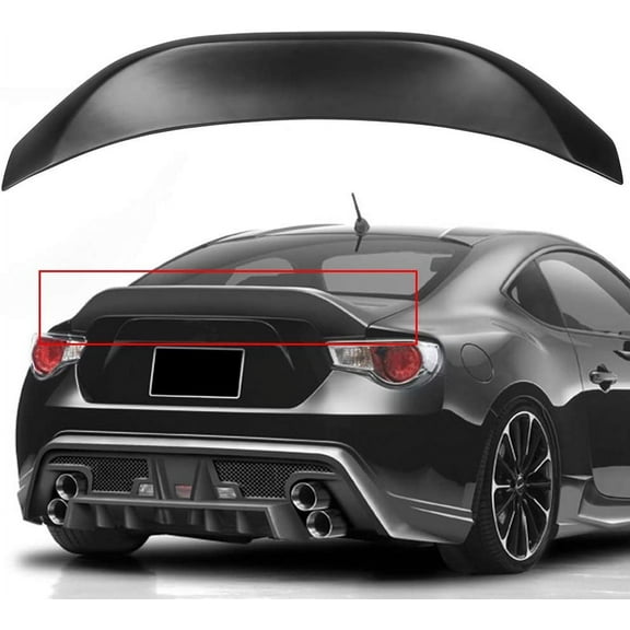 Trunk Spoiler Wing ABS Fits 2013-20 19 Subaru Scion FRS GT86 L Type Matte Black