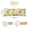 thumbnail image 2 of Disketp Hawaii Palms Print Body Pillow Cover - Super Soft 20x54 Body Pillow Case,Long Side Hidden Zipper (without pillow core), 2 of 6