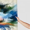 thumbnail image 3 of Orinice Abstract Horse Landscape Bathroom Decor Set with Hooks - Colorful Luxurious Graphic Print Polyester Fabric Fashion Shower Curtain - Chic Modern Design 69x72, 3 of 7