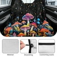 thumbnail image 6 of Drydeepin Colorful Mushroom Starry Night Car Back Seat Cover, Rear Bench Seat Towel Cover Breathable Non-Slip Rear Seat Cover Universal Fit for Sedans SUVs Truck Auto Interior Decor, 6 of 7