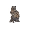 thumbnail image 2 of Hi-Line Gifts 23.5" Eagle Owl on Stump Outdoor Garden Statue, 2 of 5
