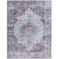 thumbnail image 3 of Safavieh Tucson Nazca Oriental Machine Washable Area Rug, Light Blue/Rust, 9' x 12', 3 of 15
