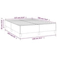 thumbnail image 2 of vidaXL Full Bed Frame, Faux Leather Upholstered Platform Bed Frame, Black, No Mattress, 2 of 8