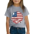 thumbnail image 5 of CFLVAEK 4th of July T Shirts for Kids Funny American Flag Baseball Graphic Tees Short Sleeve Crewneck Cotton Tshirt Indenpendence Day Patriotic Tops 4 Years, 5 of 10