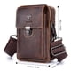 thumbnail image 3 of Bolso de cuero para hombre, bolso de viaje, bandolera, bandolera, monedero para teléfono celular BULLCAPTAIN Paquete de cuero, 3 of 7