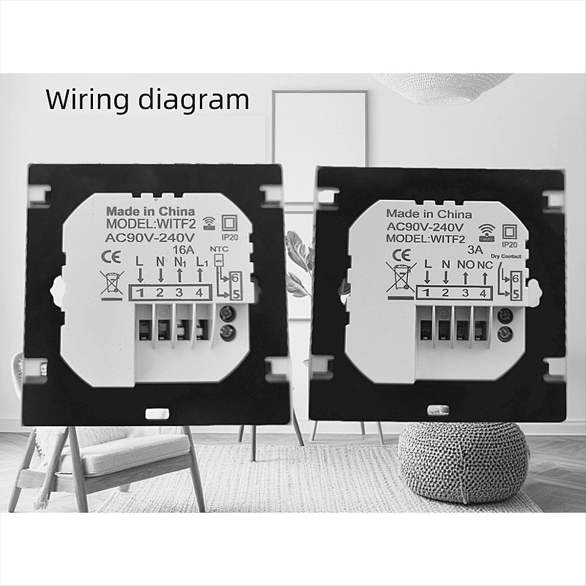 Smart Wifi Wireless Thermostat for Efficient Gas Boiler Water Heating Water Heating Digital Temperature Controller B1 * Digital Temperature Controller