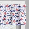 thumbnail image 3 of Ambesonne Starfish Valance Pack of 2, Scallops, 54"X12", Multicolor, 3 of 5