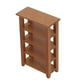 thumbnail image 1 of Doll House 4 Layers Shelf Vivid Lifelike Appearance Pure Color 1:12 Dollhouse Flower Stand for Dollhouse Decoration Gifts Maroon, 1 of 4