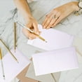 thumbnail image 4 of OUNONA 60Pcs Business Envelopes Security Self Seal White Paper Simple Design, 4 of 6