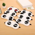 thumbnail image 4 of Miangastore Masque pour les Yeux Panda Couleur Assortie Tissu Peluche 10 Pcs 7.5 x 4.7 x 3.9 Po, 4 of 8