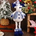 thumbnail image 4 of Dserhfy Long Leg Christmas Plush Doll Standing Santa Snowman Reindeer Figure with Stretchable Leg for Holiday Winter Home Decoration, 4 of 8