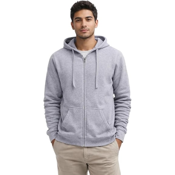 7.75 oz Adult Unisex Mid Weight Classic Zipper Hoody Style 750