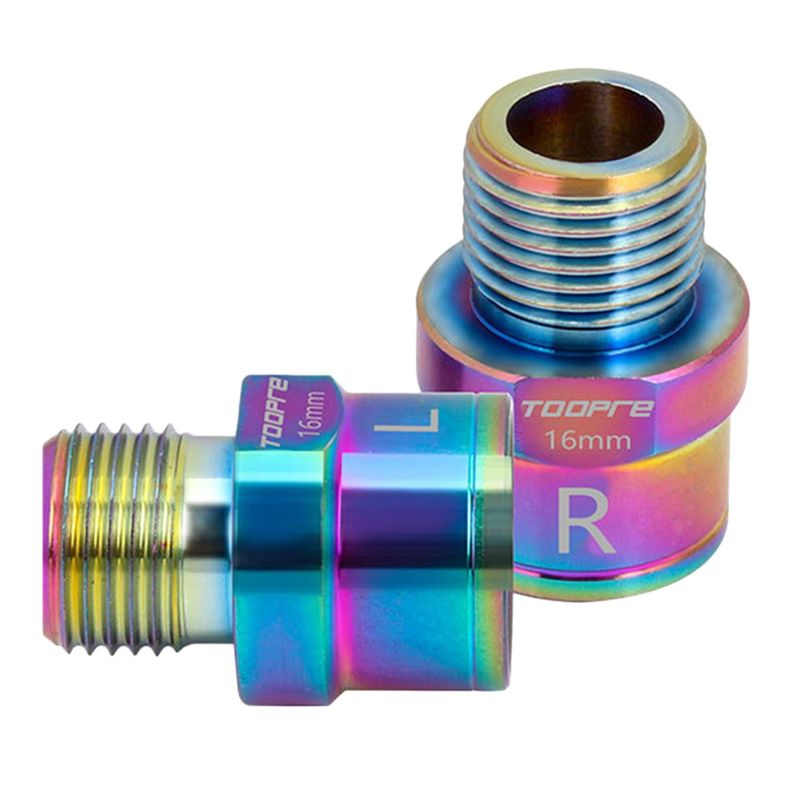 Almencla 2Pcs Road Bike Pedal Extender Pedal Spacers Shaft Pedal