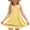 Yellow, variant on Girls Sleeveless Gingham Dress Easter Bunny Applique Peter Pan Collar Fit and Flare Kids Little Girl Summer Dress Yellow,Size 5-6T