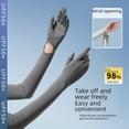 thumbnail image 1 of Guantes de manga larga de nailon con protección solar y seda de hielo para mujer, protección UV, protección solar, protección de brazo largo de verano, 1 of 5