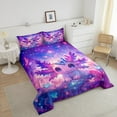 thumbnail image 4 of Erosebridal Cute Axolotl Comforter Set Queen Size Outer Space Galaxy Bedding Set Butterfly Comforter Cartoon Salamander Kawaii Reptile Animal Quilt Set, 4 of 6