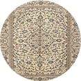 thumbnail image 1 of Ahgly Company Machine Washable Indoor Round Traditional Brown Area Rugs, 3' Round, 1 of 7