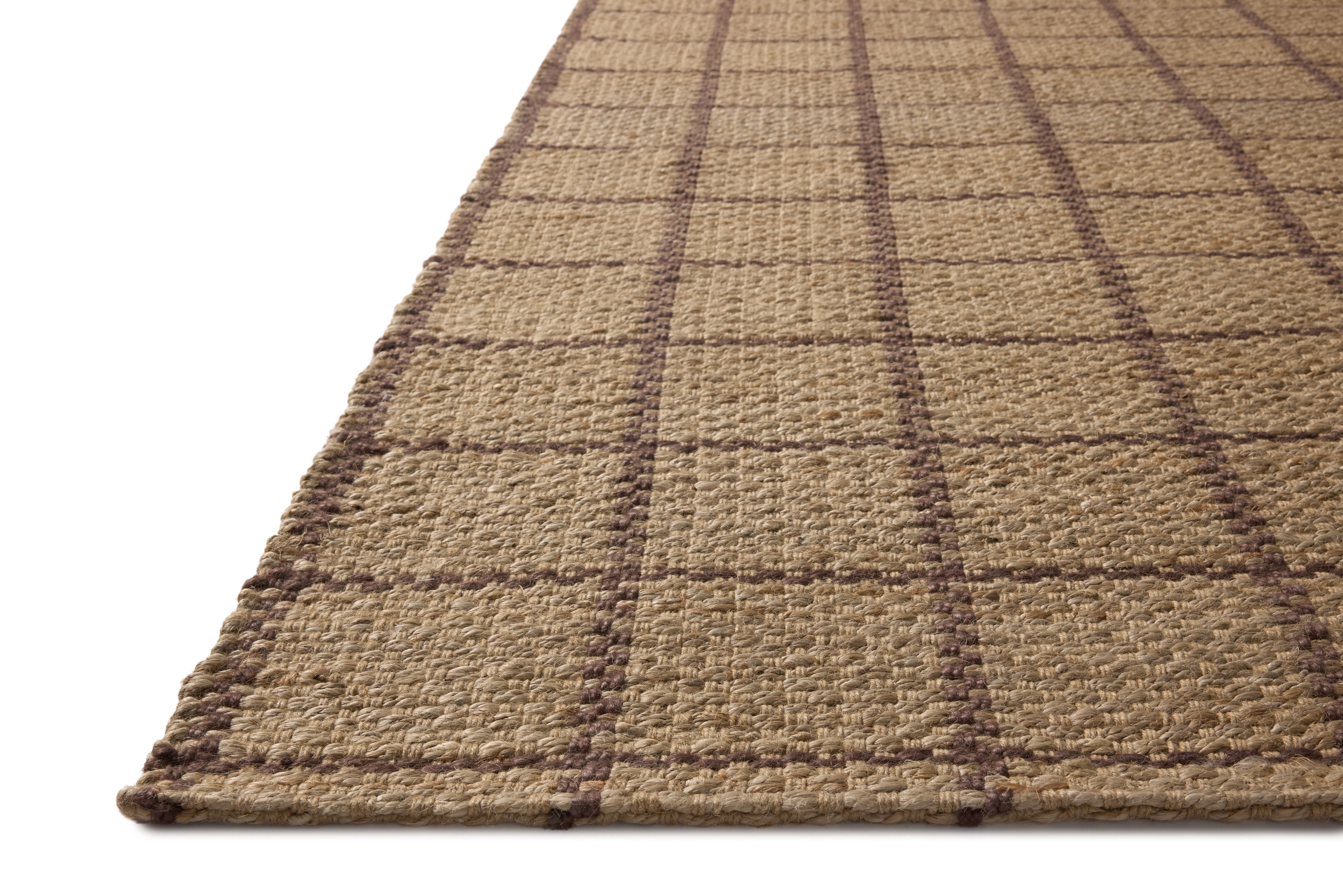 Chris Loves Julia x Loloi Fletcher Natural / Brown 7'-9" x 9'-9" Area Rug