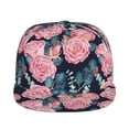 thumbnail image 2 of Fotbe Rose Flowers Flat Bill Visor Cap Classic Snapback Hat Polyester Foam Trucker Hat Trucker Cap Adjustable Baseball Cap, 2 of 9