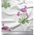 thumbnail image 1 of Soimoi Georgette Viscose Fabric Leaves & Floral Block Fabric Prints by Yard 42 Inch Wide, 1 of 3