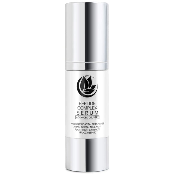Suero complejo de péptidos de Microderm GLO: el mejor reafirmante facial tonificante para la piel PURO Y NATURAL Hidrata y nutre tu rostro Aumenta el colágeno y cura la piel mientras mejora el tono