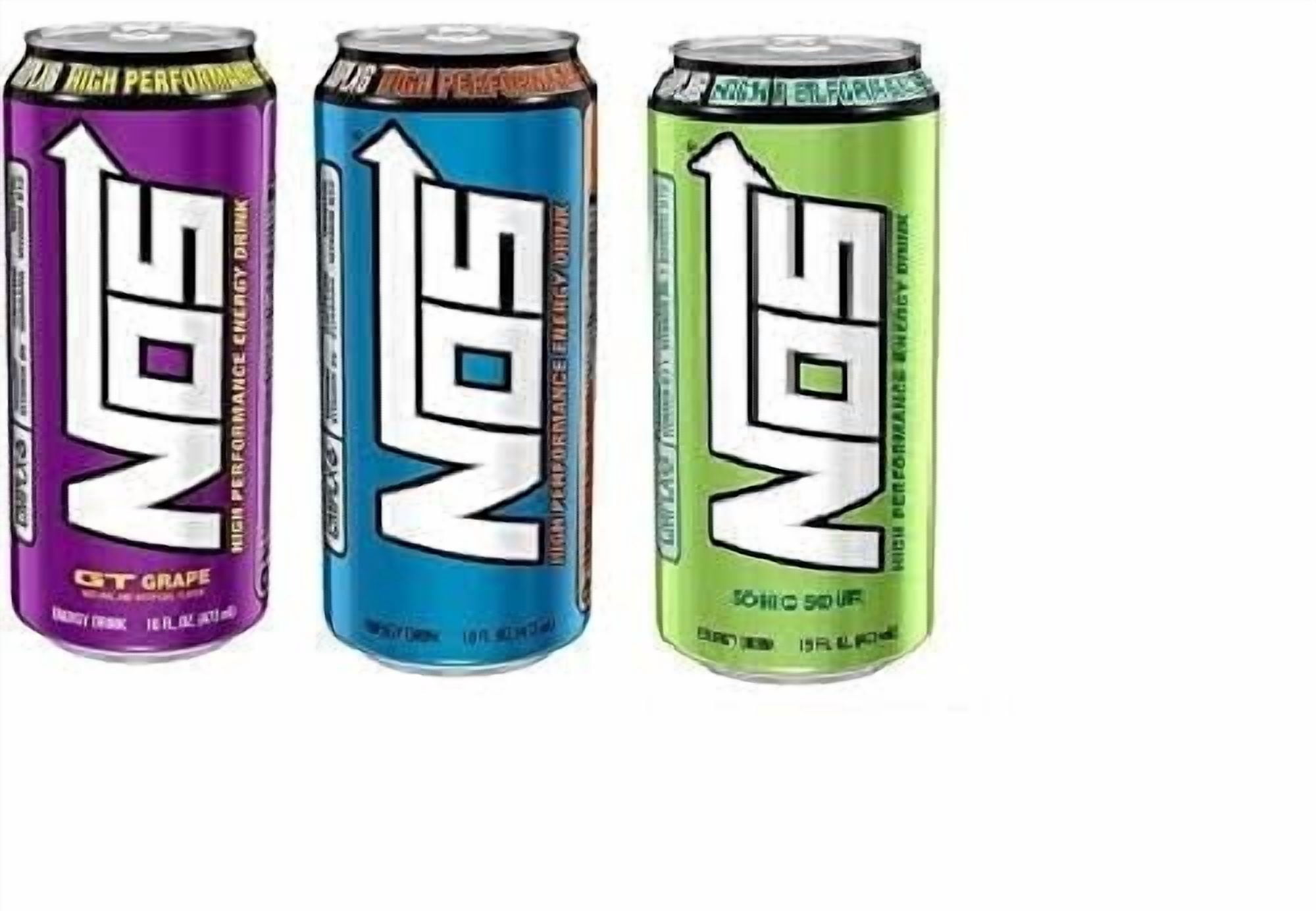 NOS High Performance Energy Drink, Sonic Sour Apple, 16 fl oz