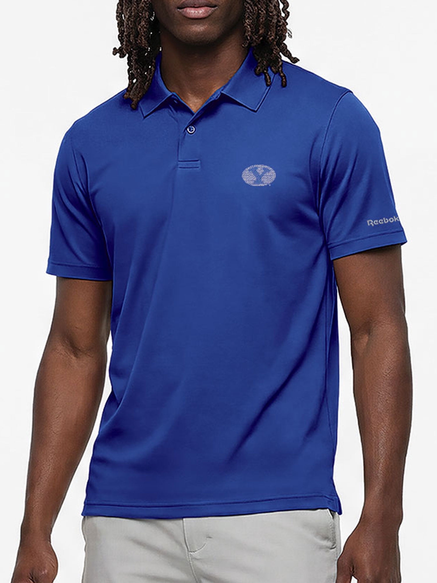 BYU Cougars Reebok Mens Short Sleeve Polo Shirt