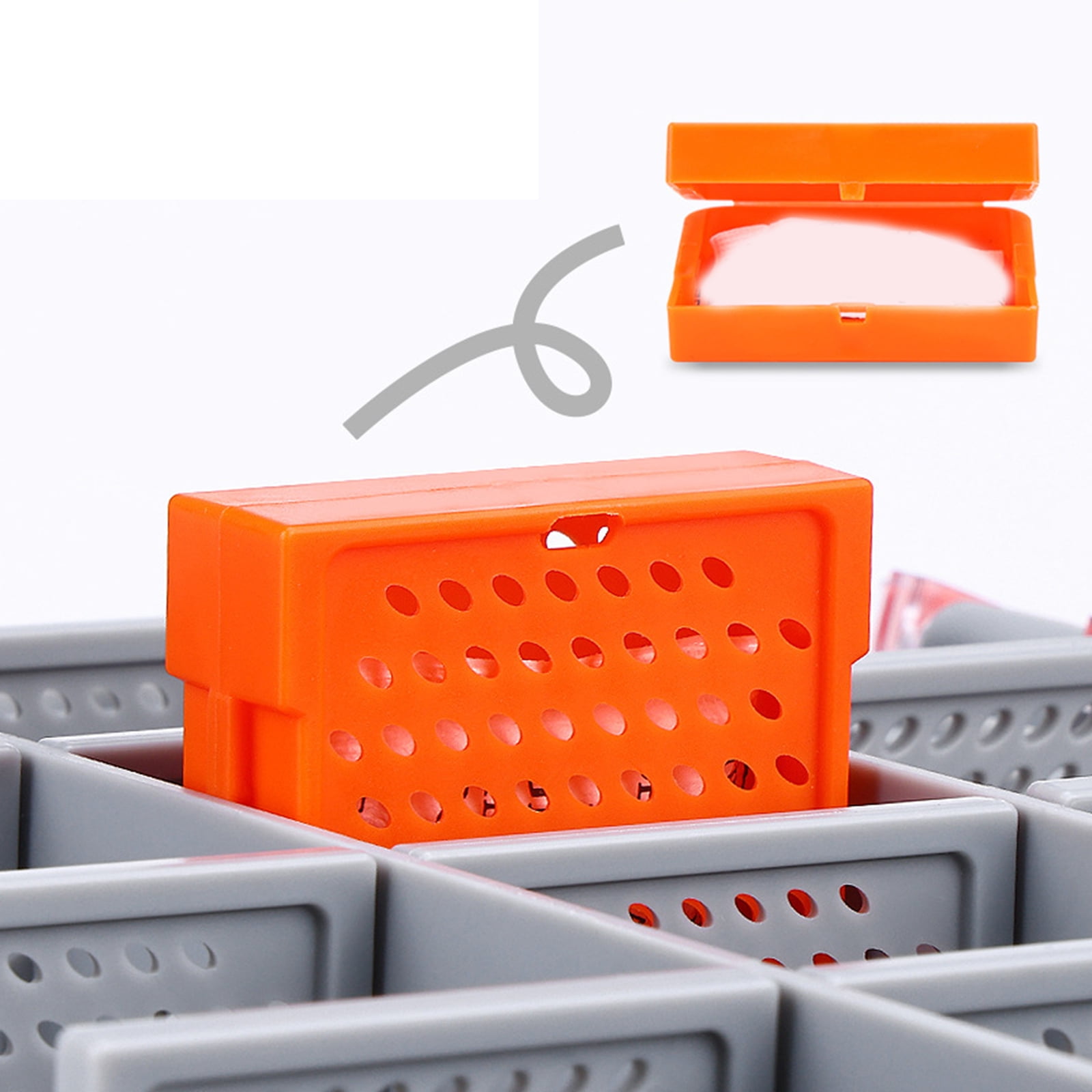 Organizers Lure Baits Organizers Clear Lid Tray Tool Box Baits Separator Fishing Tackle Box Storage Box Trays