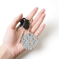 thumbnail image 5 of Naloa Summer Time With Gnome Print Round Keychain Keychain Key Ring, Key Tag, Key Chain Bulk for Gift Accessories (Round), 5 of 7