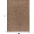 thumbnail image 2 of Outdoor Rug 5x7 Modern Area Rugs for Indoor and Outdoor Patios and Porches - Waterproof, Washable, Non-Shedding, Easy-to-Clean Outside Carpet (5 x 7, Solid - Jute), 2 of 10