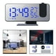 thumbnail image 5 of Radio FM de cabecera con reloj despertador de proyección, pantalla digital grande, ajustable Azul, 5 of 8