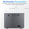 thumbnail image 3 of PTOOTP Home Projector T8 Metal Video Projector 1 Set for Home Entertainment, 3 of 7