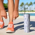 thumbnail image 3 of Lavender 20 Oz Skinny Tumbler with Lid and Straw - Insulated Water Bottle- Birthday Gifts for Mom Sister Friends Women, 3 of 5