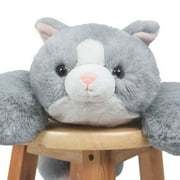 Niuniu Daddy 20Grey Cat Weighted Stuffed Animal 3.3lb Giant Sensory Plushie Toy for Anxiety Relief with Soft Faux Fur for Girls & Adults, Christmas Gift